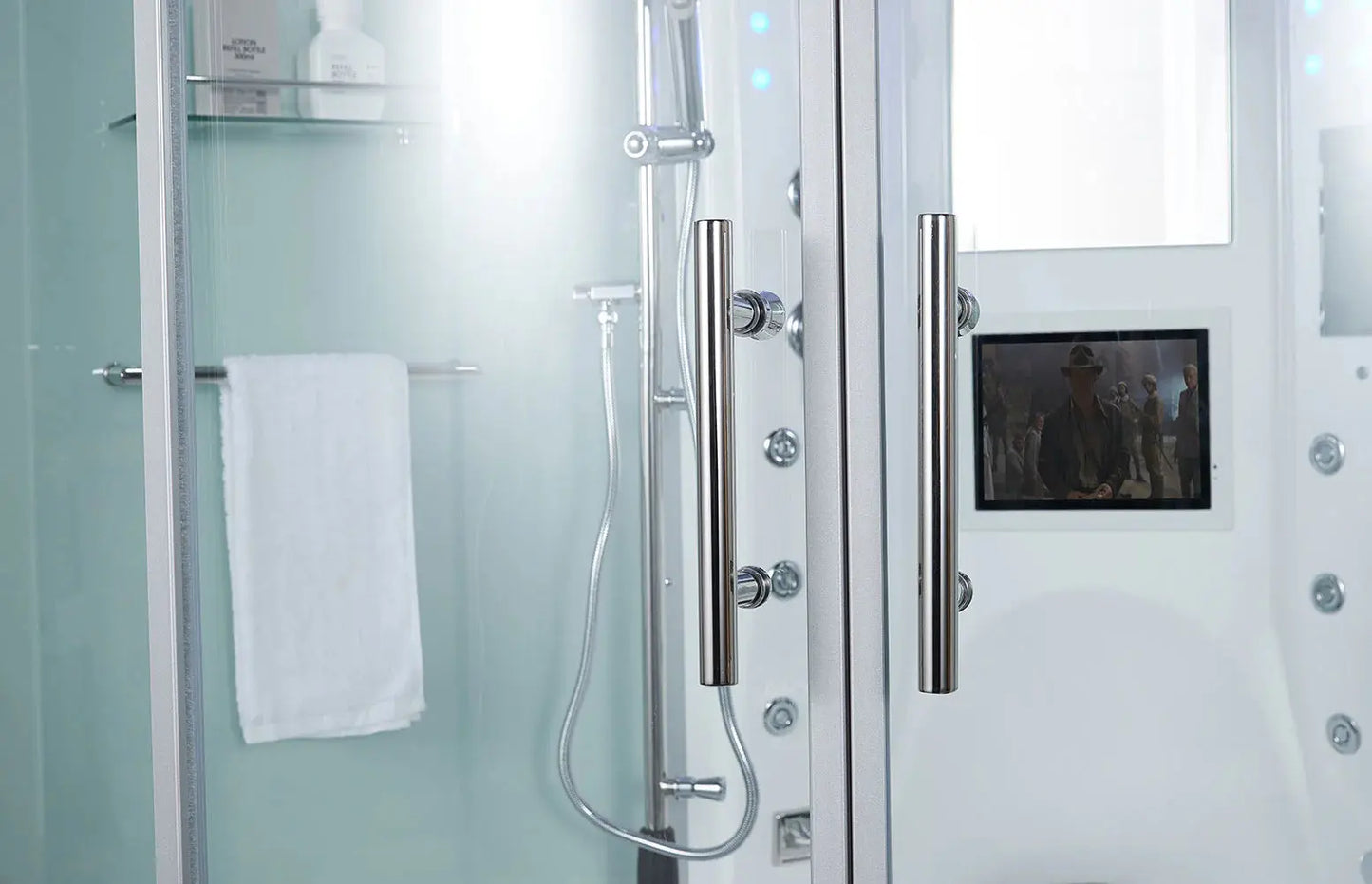 White Platinum Superior Steam Shower-Steam Shower-Tub Combo-Maya Bath-Luxury Steam Showers