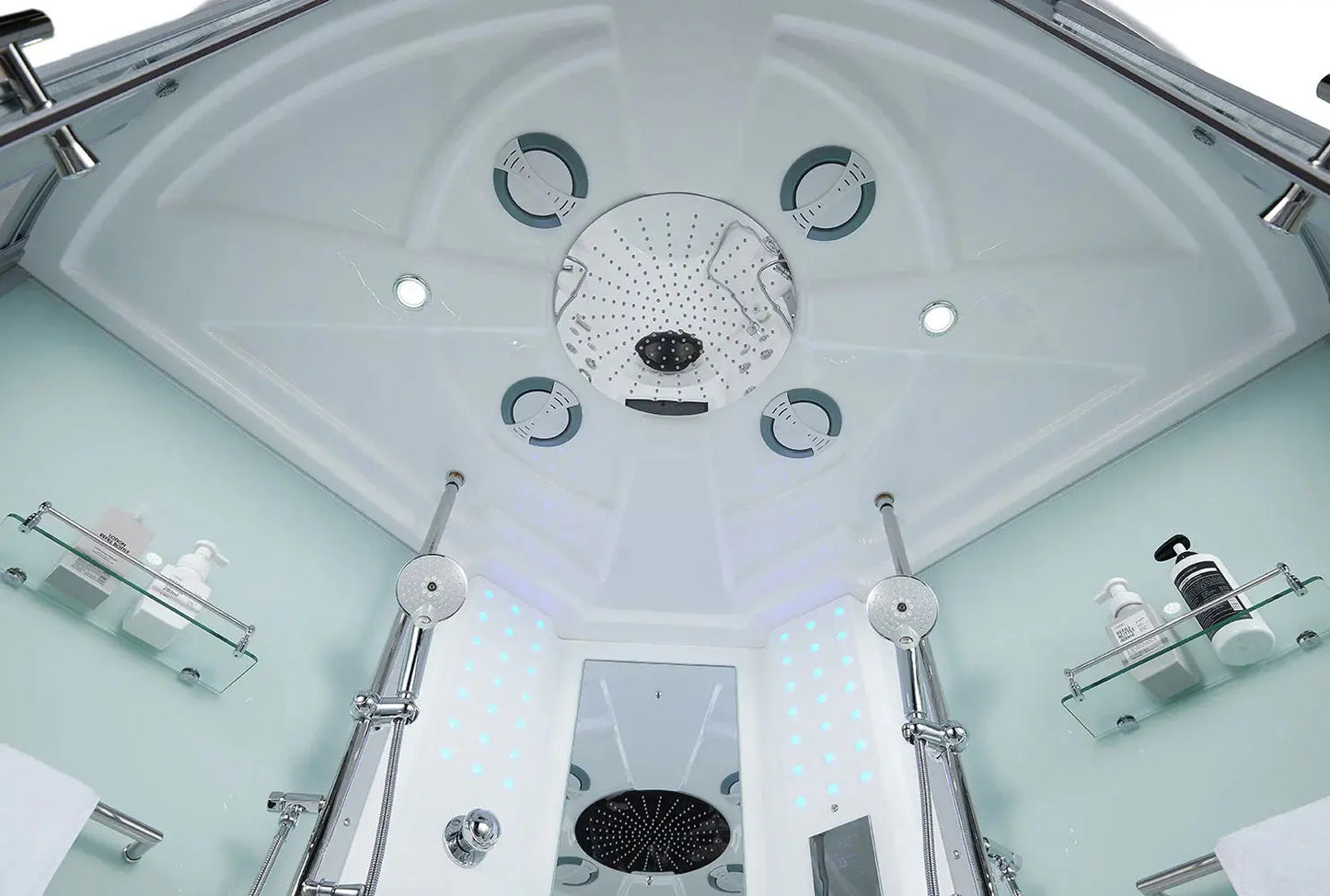 White Platinum Superior Steam Shower-Steam Shower-Tub Combo-Maya Bath-Luxury Steam Showers