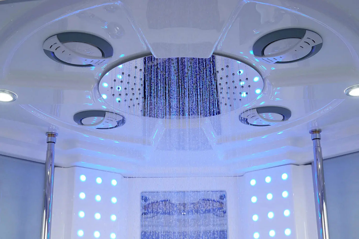 White Platinum Superior Steam Shower-Steam Shower-Tub Combo-Maya Bath-Luxury Steam Showers