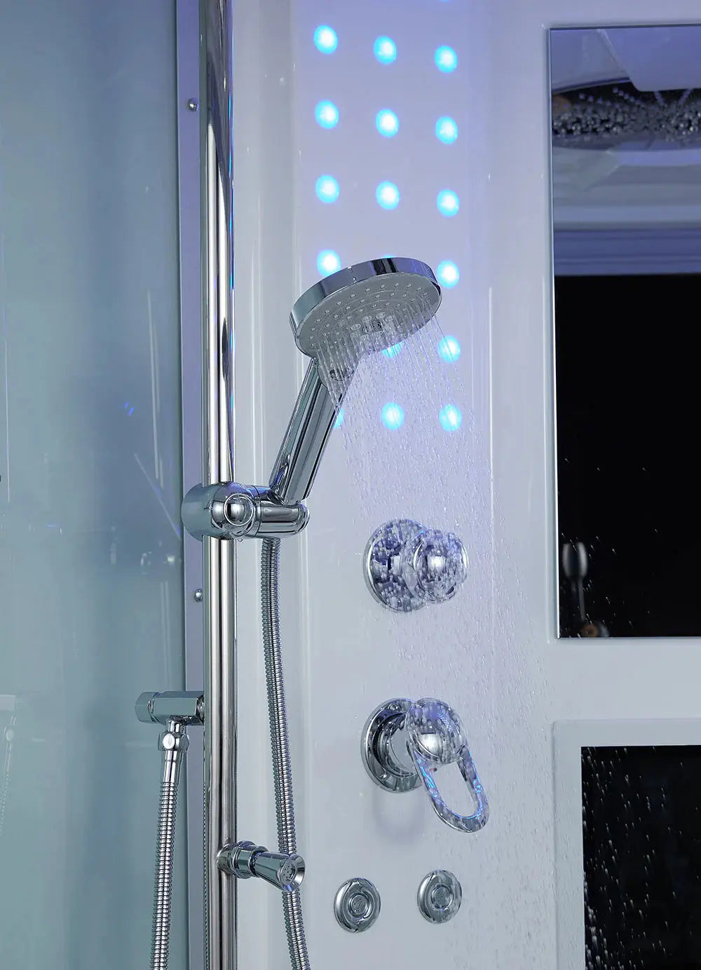 White Platinum Superior Steam Shower-Steam Shower-Tub Combo-Maya Bath-Luxury Steam Showers