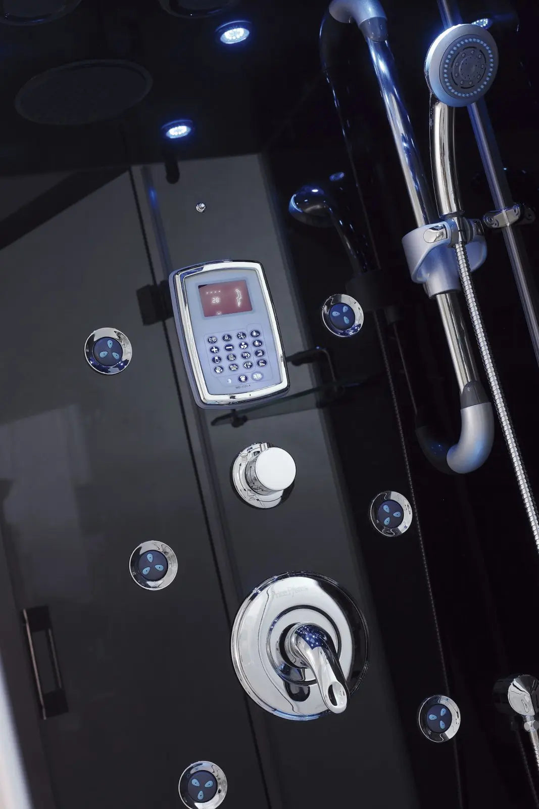 Black Venus-L Steam Shower-Walk-In-Homeward Bath-Luxury Steam Showers