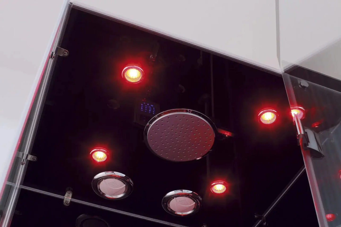Black Jupiter-L Steam Shower-Walk-In-Homeward Bath-Luxury Steam Showers