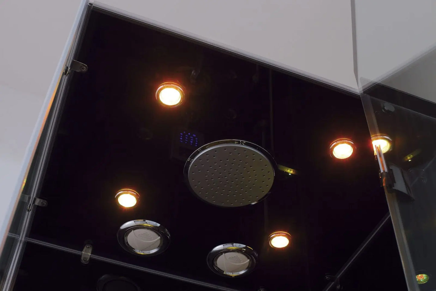 Black Jupiter Plus-R Steam Shower-Walk-In-Homeward Bath-Luxury Steam Showers