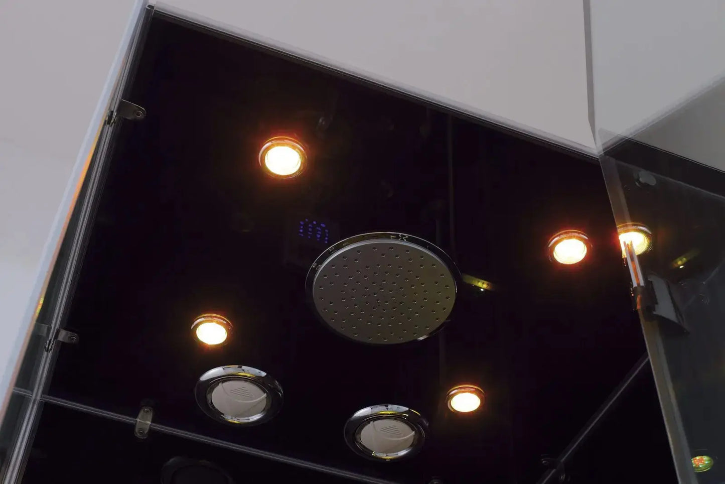 Black Jupiter-L Steam Shower-Walk-In-Homeward Bath-Luxury Steam Showers