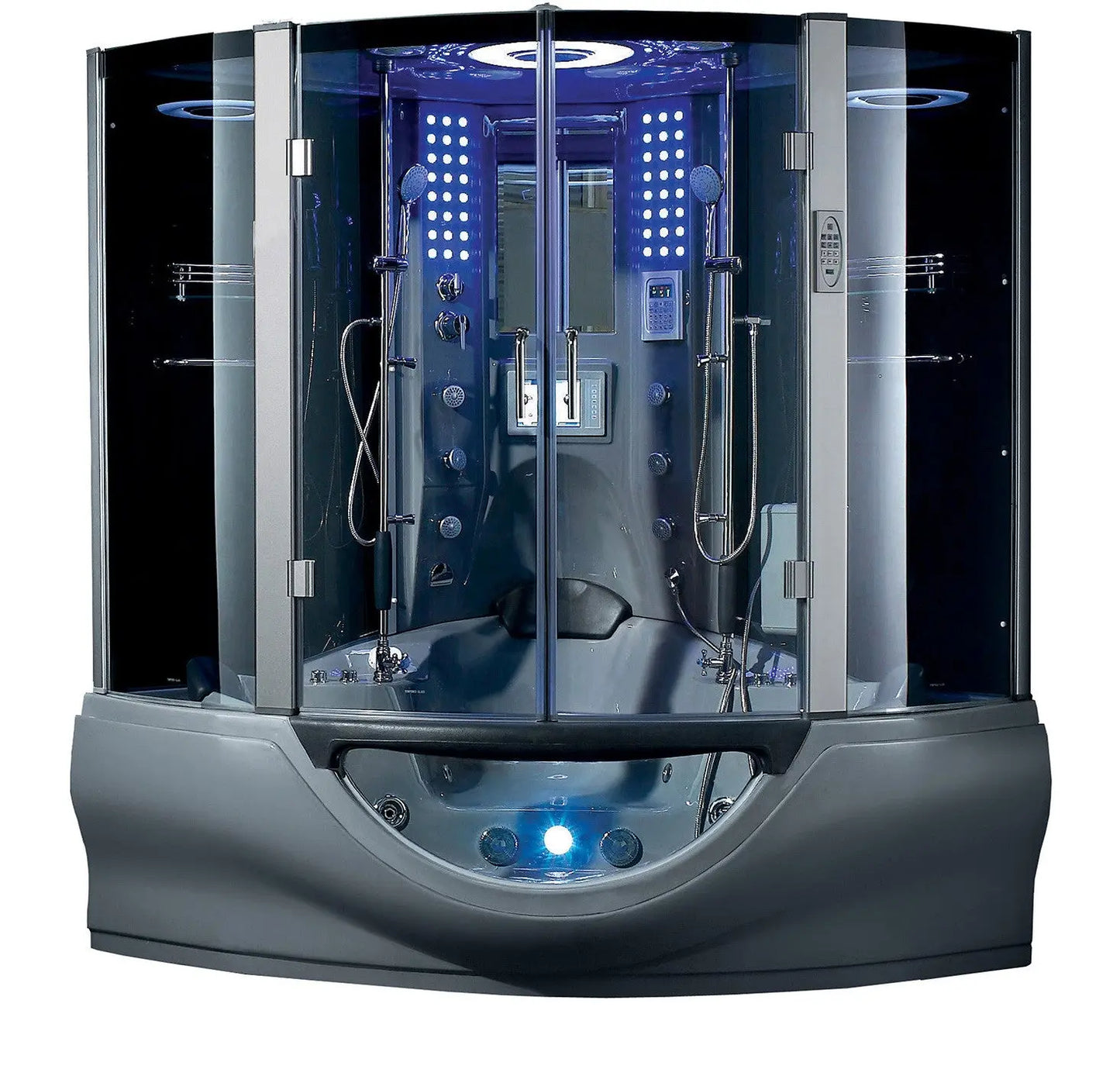Gray Valencia Steam Shower-Steam Shower-Tub Combo-Maya Bath-Luxury Steam Showers
