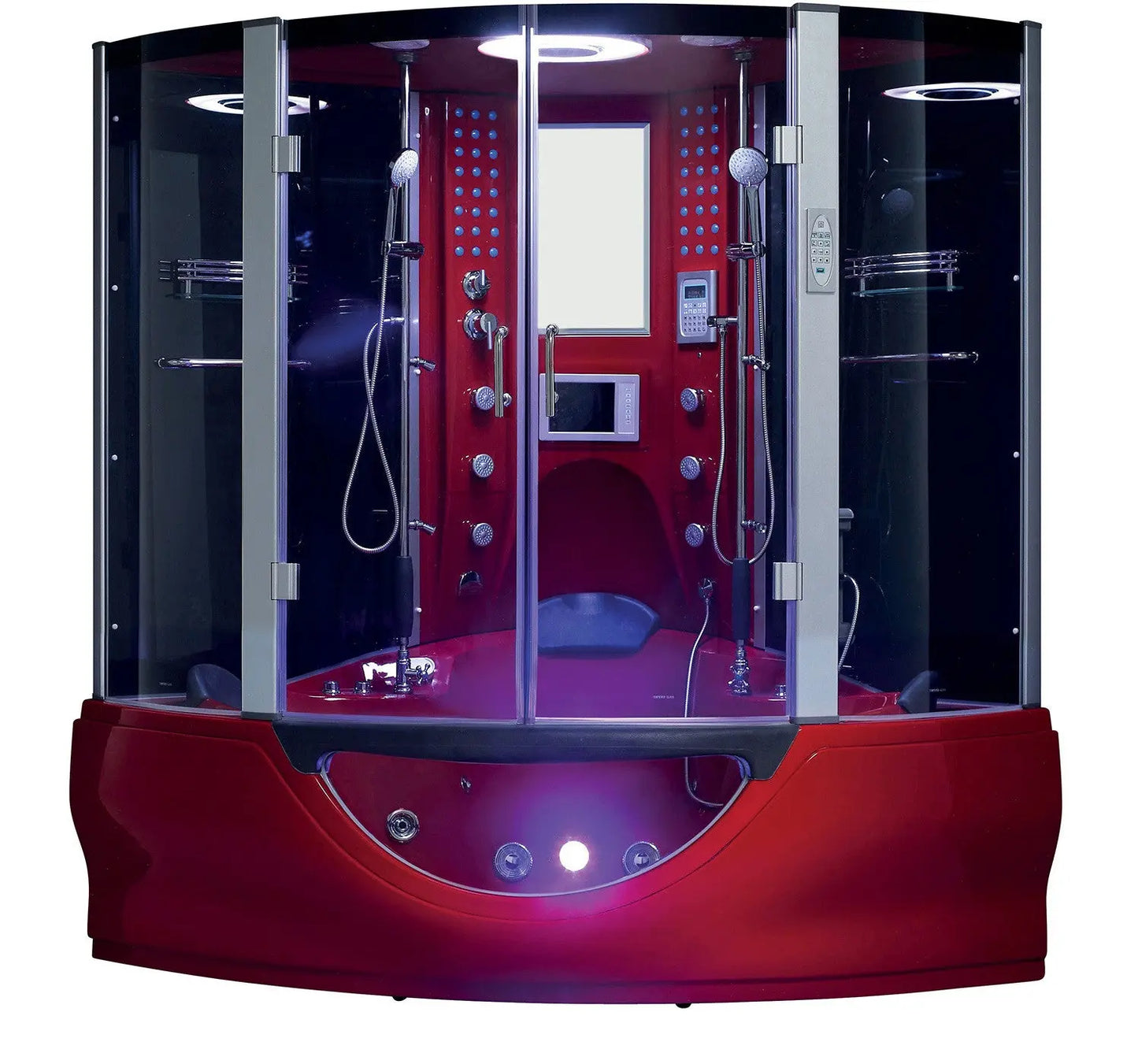 Red Valencia Steam Shower-Steam Shower-Tub Combo-Maya Bath-Luxury Steam Showers