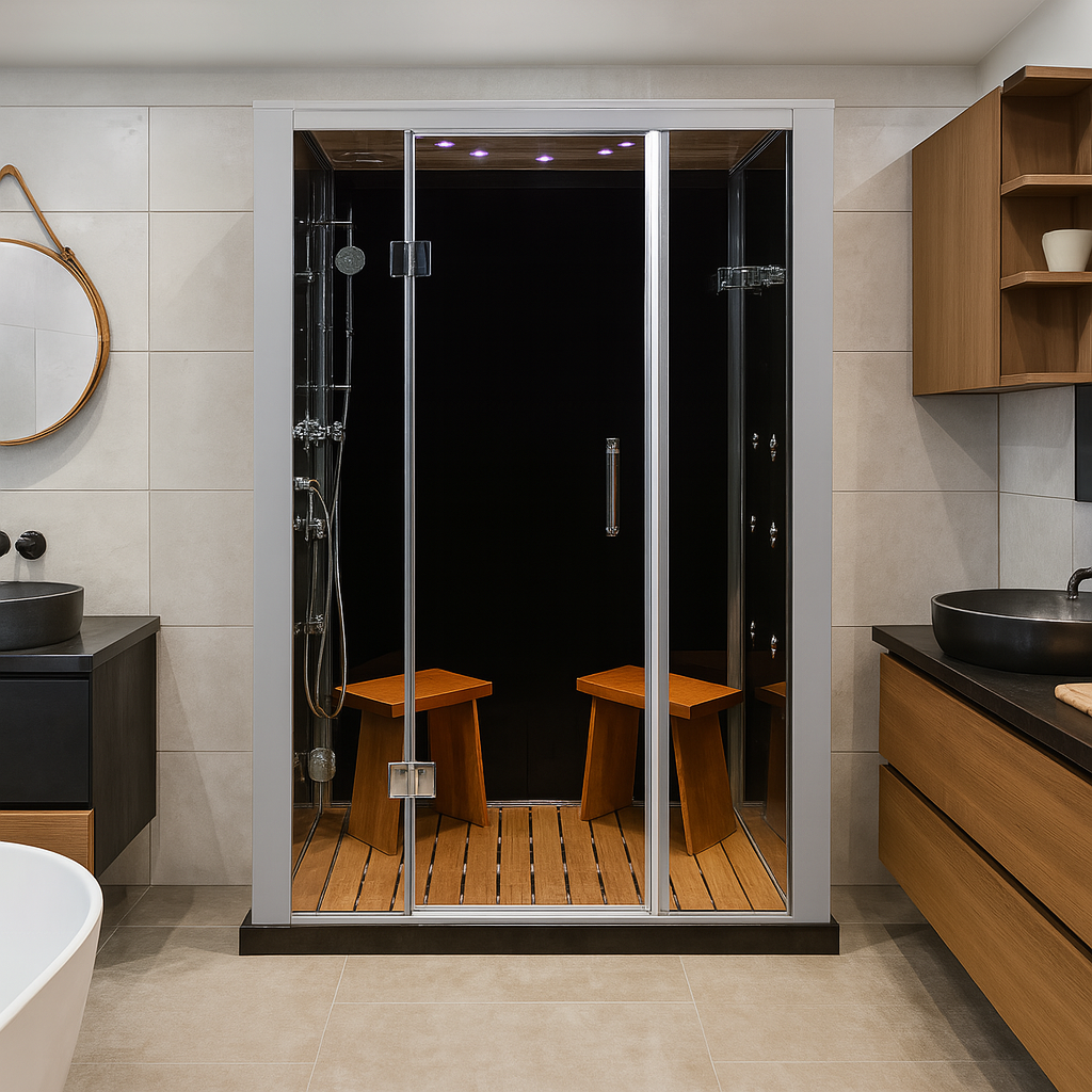 Galaxy Deluxe Plus Steam Shower with Acrylic Base