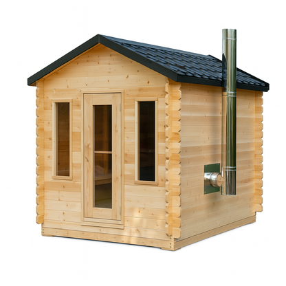 Canadian Timber Georgian Cabin with Changeroom Wood Burning Sauna