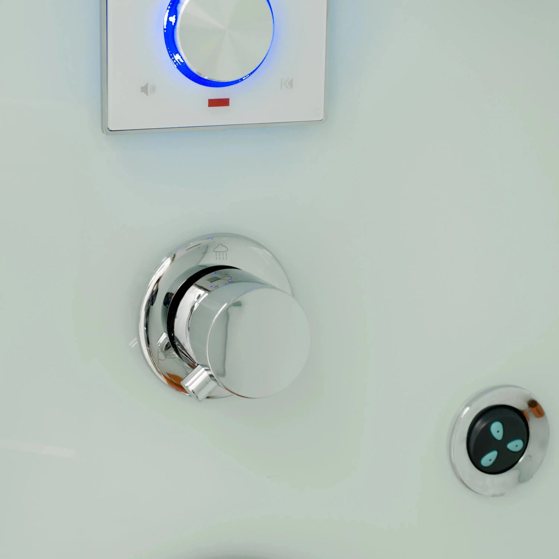 White Jupiter Plus-L Steam Shower-Walk-In-Homeward Bath-Luxury Steam Showers