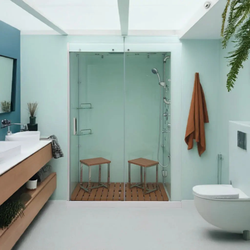 White Venus Plus-R Steam Shower-Walk-In-Homeward Bath-Luxury Steam Showers